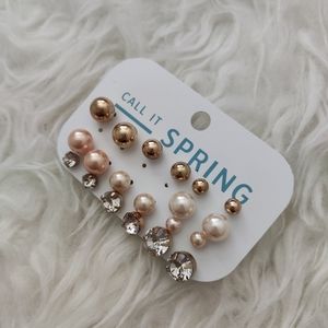 Pearl earring set